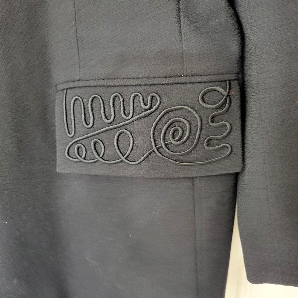 JH Collectibles Black Blazer with Appliqued Accents - Picture 6 of 8